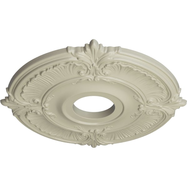 Attica Ceiling Medallion (Fits Canopies Up To 5), Hand-Painted Clear Yellow, 18OD X 4ID X 5/8P